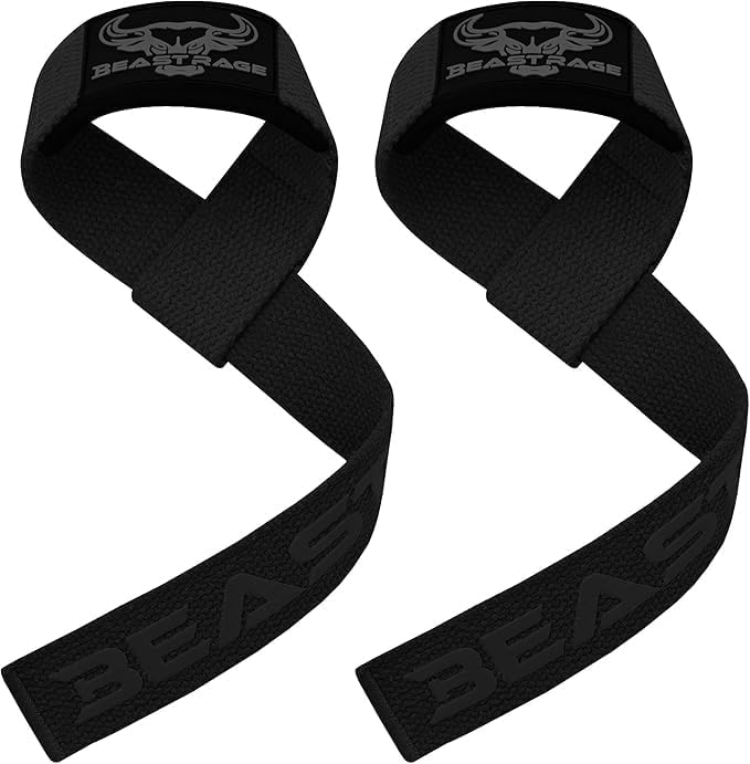 BEAST RAGE Lifting Wrist Straps for Weightlifting, Weight Lifting Straps Gym Grip Power Workouts Lifting Straps Padded Cotton Men Women Wrap Lift Deadlift Straps Hard Pull Exercise