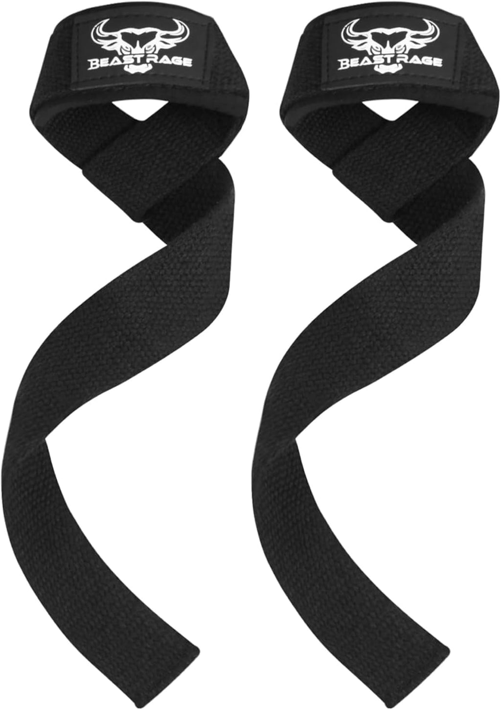 BEAST RAGE Lifting Wrist Straps for Weightlifting, Weight Lifting Straps Gym Grip Power Workouts Lifting Straps Padded Cotton Men Women Wrap Lift Deadlift Straps Hard Pull Exercise