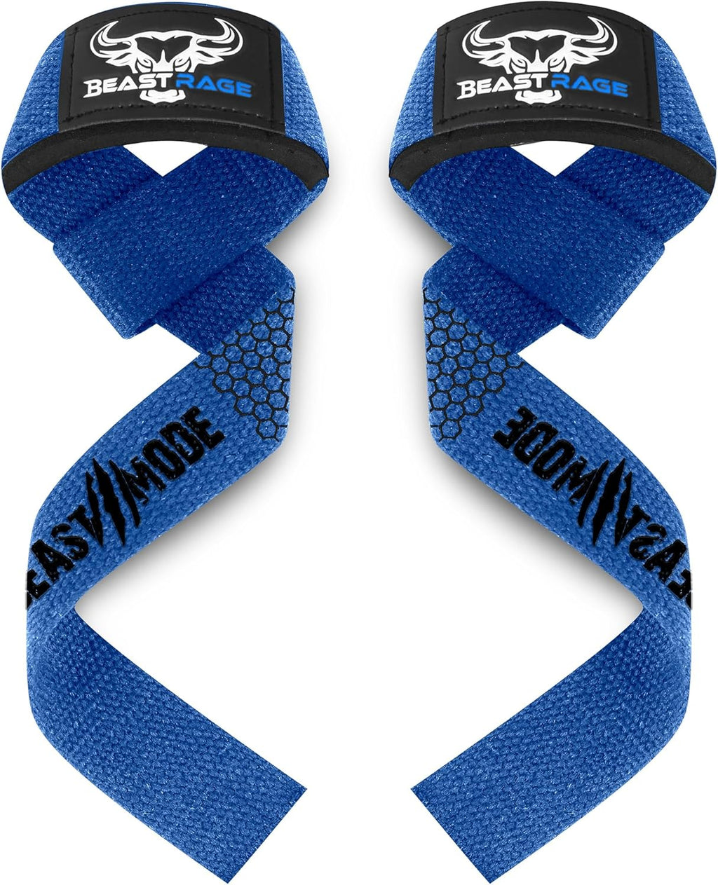 BEAST RAGE Lifting Wrist Straps for Weightlifting, Weight Lifting Straps Gym Grip Power Workouts Lifting Straps Padded Cotton Men Women Wrap Lift Deadlift Straps Hard Pull Exercise