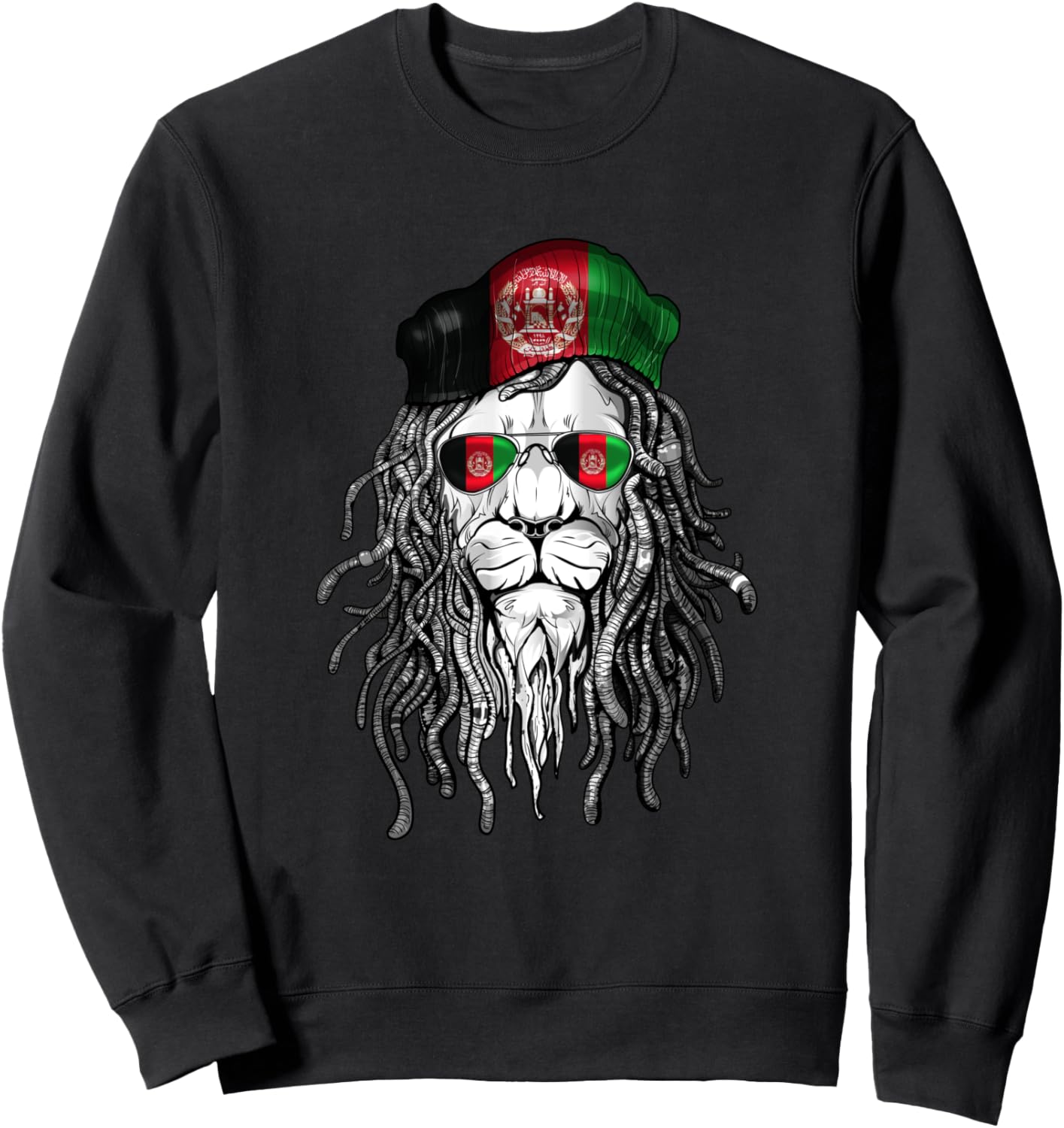 Afghanistan Afghans Sweatshirt, Black, S